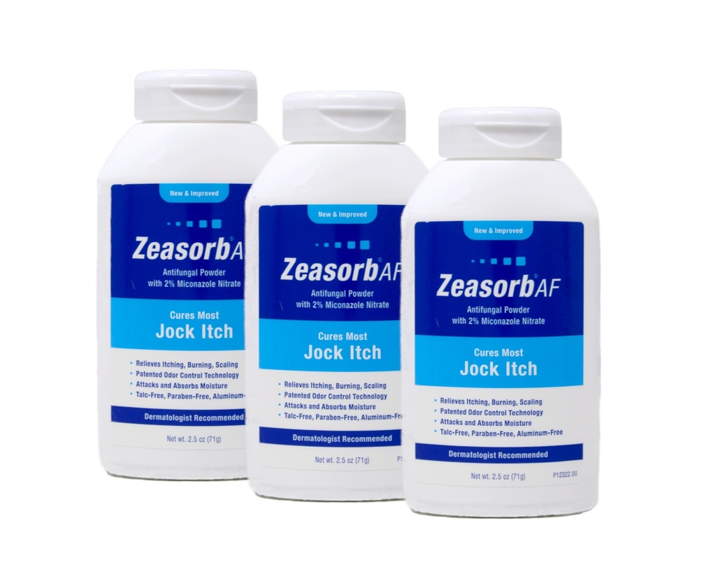 Zeasorb Αντιμυκητιασική σκόνη θεραπείας, Jock Itch 2, 5 Oz (3 Συσκευασία)
