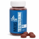 Testosterone Booster Gummies συμπλήρωμα για τους άνδρες, ενίσχυση της μυϊκής ανάπτυξης, Stamina και την απόδοση με Tongkat Ali, Horny Goat Weed, Tribulus Terrestris, Fenugreek, & Maca (60 κόμης (πακέτο του 1))