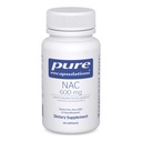 Pure Encapsulations NAC 600 mg - N-Acetyl Cysteine NAC Supplement for Lung Health & Immune Support, Liver Support & Antioxidants* - with Freeform N-Acetyl-L-Cysteine - 30 Capsules