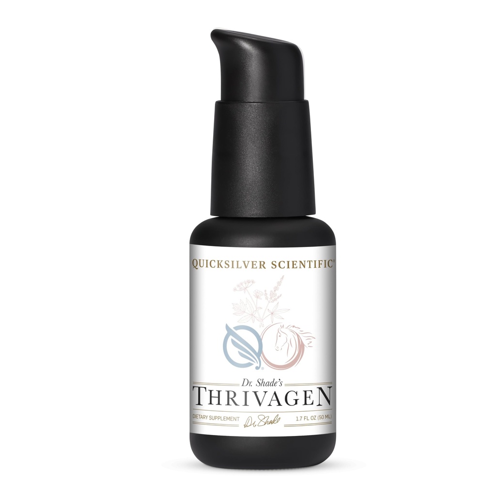 Quicksilver Scientific Thrivagen - Γυναικεία Συμπληρώματα Υγείας με 15 Ενέργεια, Ορμονική Ισορροπία & Επιτηδιακή Υποστήριξη Βοτανικά - Προσαρμοσμένα Βότανα με Shatavari, Rhodiola & Maca Root (1.7oz / 50ml)