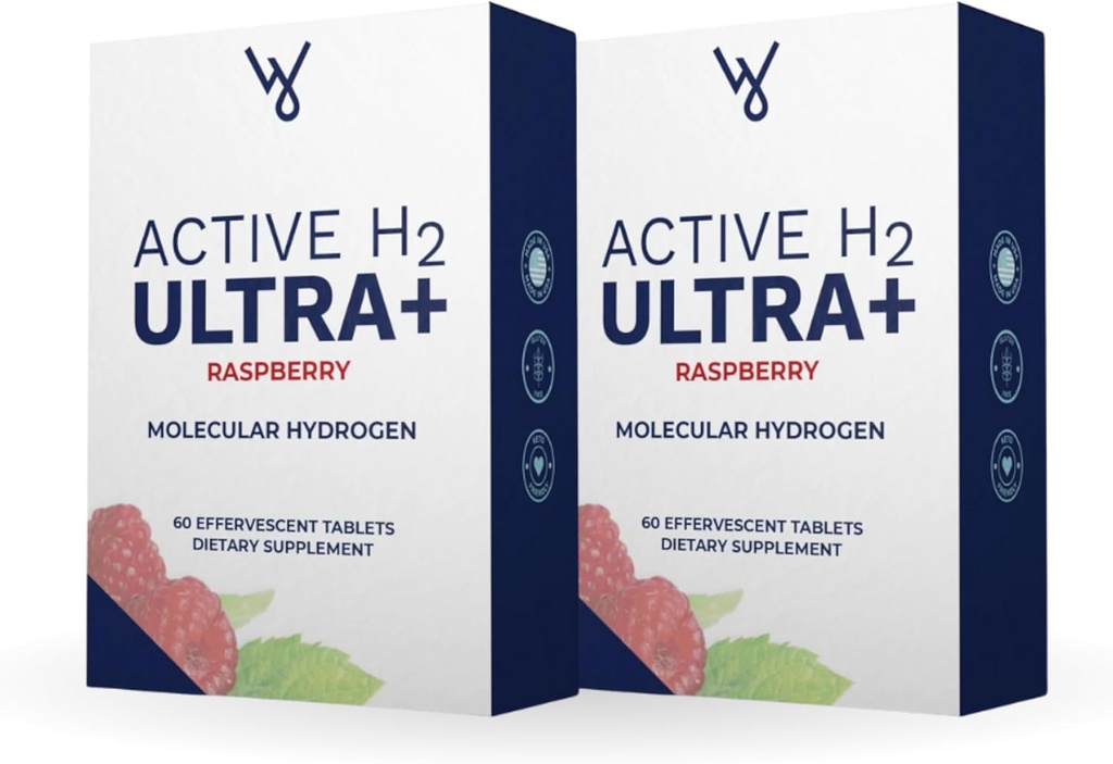 Ενεργό H2 Ultra+ Tablet νερού υδρογόνου, φυσικό σμέουρο. Βελτιστοποιήστε την Υγεία, την Ανοσία Υποστήριξης και την Ισορροπία Αντιοξειδωτικά με Οφέλη από Μοριακό Υδρογόνο 120 Υπηρεσίες