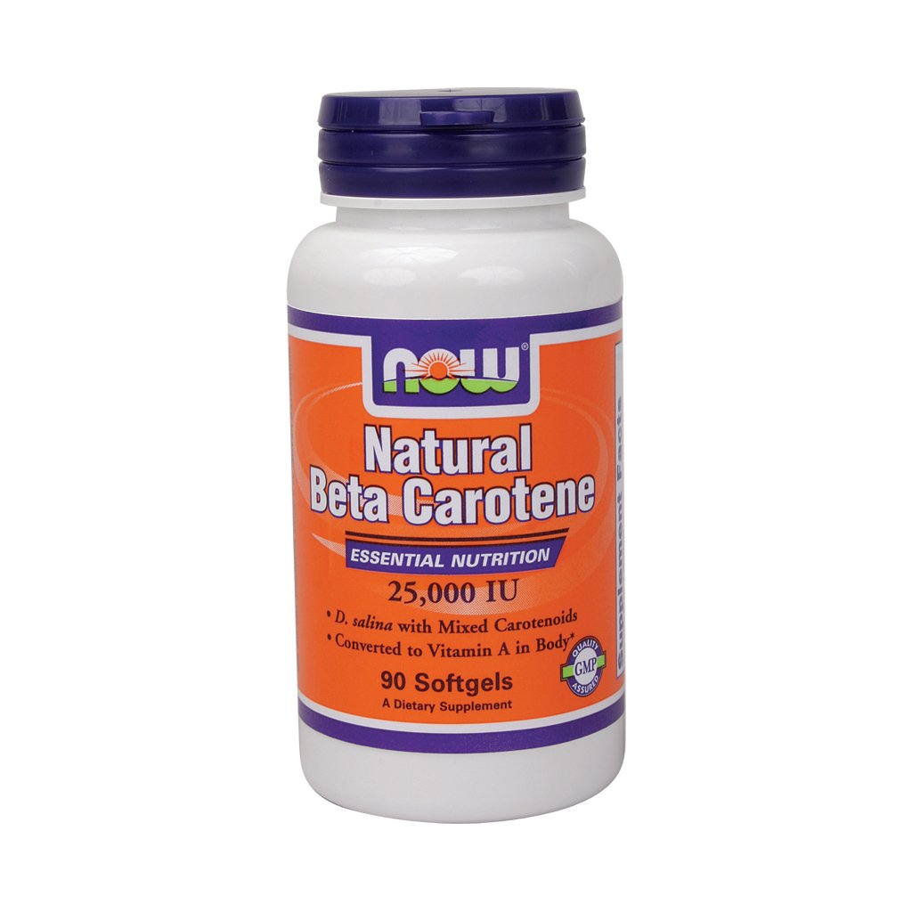 Now Foods Beta Carotene (Natural) - 90 Softgels 3 Pack