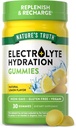 Nature's Truth Electrolyte Gummies for Hydration | 30 Count | Vegan, Non-GMO & Gluten Free Supplement | Lemon Flavor