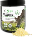 Συμπλήρωμα Colostrum, 100% Grass Fed, από Βιολογικές Αγροκτήματα, Colostrum Powder για Ανοσία, Υγεία των Ούλων, Ευεξία - Κατασκευασμένο με Αναγεννητικές Γεωργικές Πρακτικές, 30 Ημέρα Προμήθεια, Αγεύση
