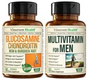 Vegan Glucosamine Chondroitin MSM Κοινό συμπλήρωμα υποστήριξης & Πλήρης πολυβιταμίνη για τους άνδρες