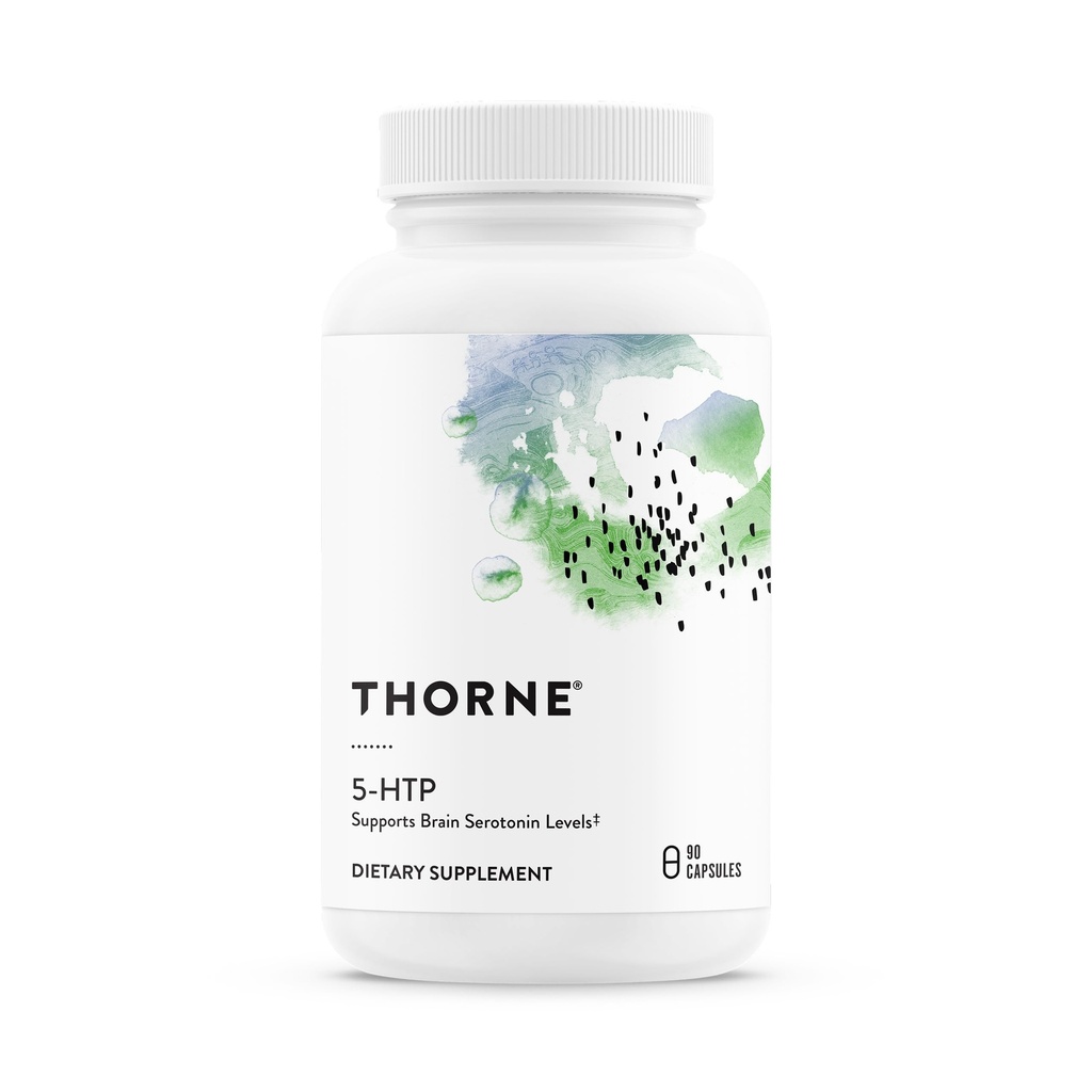 THORNE - 5-HTP - Contains Vitamin B6 - Serotonin Support for Sleep & Stress Management* - 5-Hydroxytryptophan Supplement - Third-Party Certified - Gluten, Dairy & Soy-Free - 90 Capsules