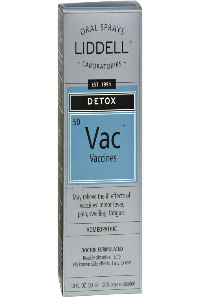 Liddell Ομοιοπαθητική Εμβόλιο Detox Στοματικές σταγόνες - 1 Oz