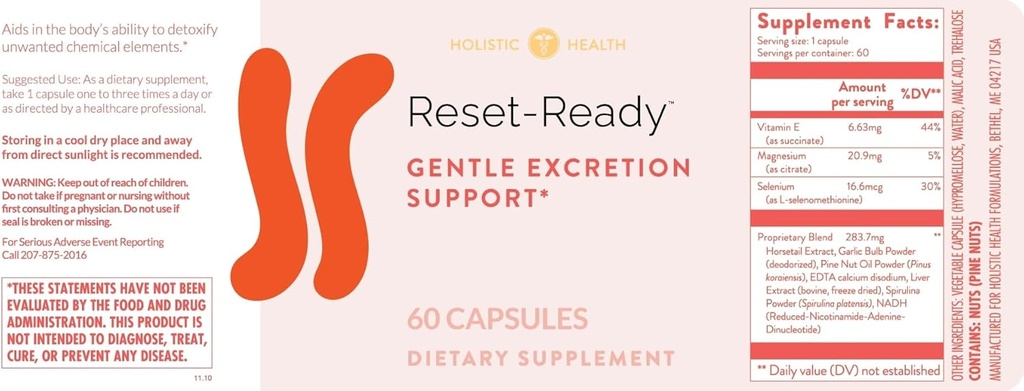 Holistic Health Reset-Ready 60 Capsules