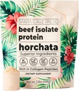 Santa Cruz Paleo Beef Isolate Protein Powder, Horchata, Rich in Collagen Peptides, Gluten Free, Keto, Sugar Free, Paleo, 20g Grass Fed Protein Per Serving, Low Calorie Clean Protein Powder, 1.11 Lbs