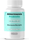 Akkermansia Muciniphilia Probiotic 500 Δισεκατομμύρια AFU για την υγεία των ούρων, για την ανοσία, πράσινο τσάι, χρώμιο, βιταμίνη D & βιταμίνη B12, 60 κάψουλες