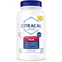 Citracal Maximum Plus, 650 mg Κιτρικό ασβέστιο, απορροφάται εύκολα και είναι εξαιρετικά διαλυτό με 25 mcg (1000 IU) Βιταμίνη D3, Υποστήριξη για την Υγεία των Οστών, Συμπλήρωμα ασβεστίου για ηλικίες 12+, 120 Count (Packaging May Vary)