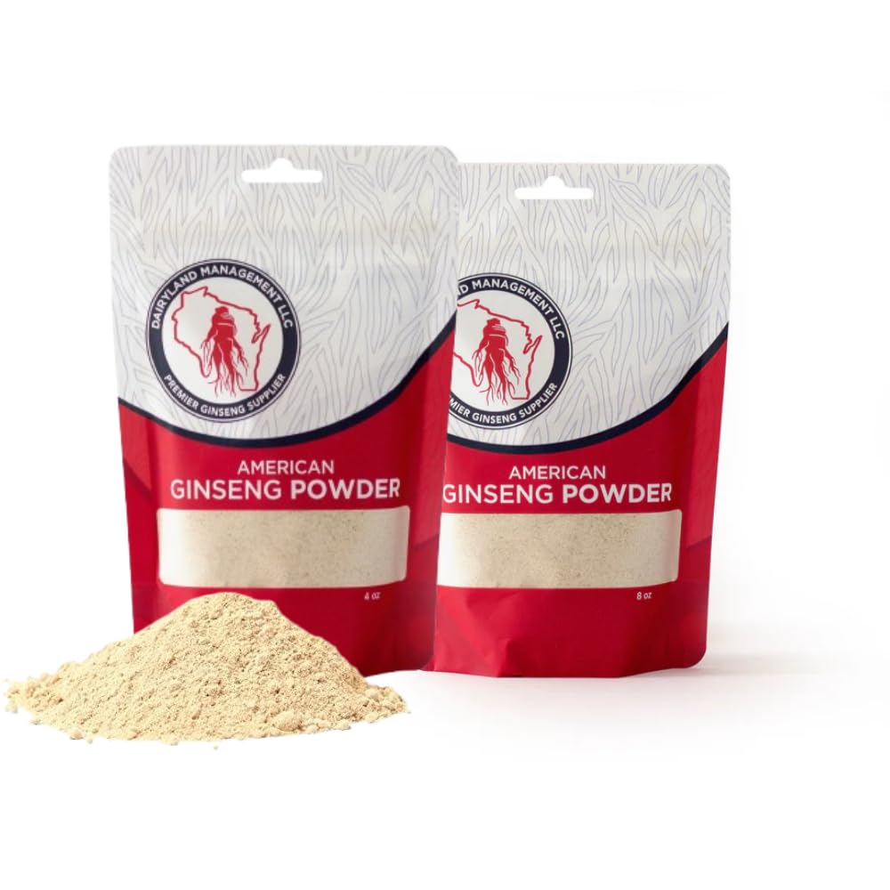 Dairyland συμπυκνωμένη αμερικανική Ginseng σκόνη 西洋参 - 16 oz πακέτο Wisconsin Ginseng σκόνη - μη-GMO, χωρίς γλουτένη - συμπλήρωμα βοτάνων για smoothies, Ψήσιμο, τσάι