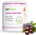 HillVital Varicose Veins Θεραπεία για τα Πόδια, Φυσική κρέμα κιρσών Vein & Spider Vein Θεραπεία για τα Πόδια και Άλλα Μέρη του Σώματος, Premium Κρέμα Κάστανου Αλόγου για Παφάδες Βαφές, Εμπλουτισμένη με 14 Βότανα