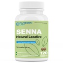 Puregen Labs Senna 8, 6 mg Tabletισκία (120 Count) – Φυσικό Sennosides Λαξικό λαχανικών για δυσκοιλιότητα, Μπλέξιμο, Αέριο, Ακανόνιστη Ανακούφιση
