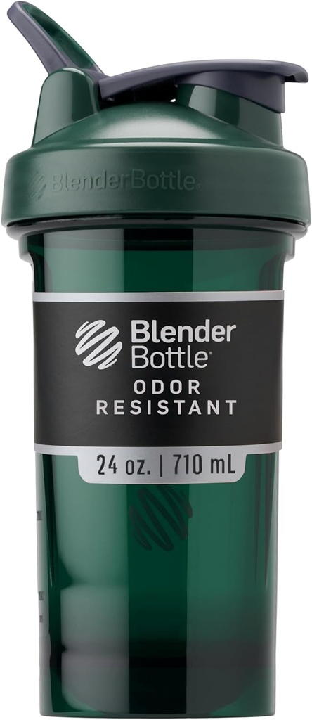 BlenderBottle Shaker μπουκάλι Pro Series Ιδανικό για πρωτεϊνικές ανακινήσεις και προ προπόνηση, 24 Ounce, Πράσινο