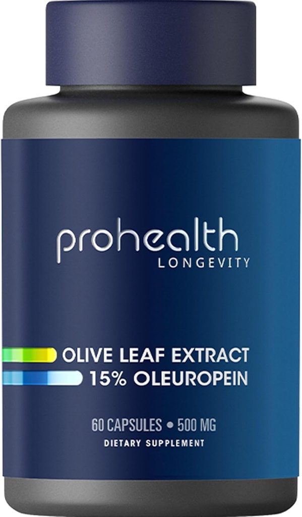 ProHealth εκχύλισμα φύλλων ελιάς (15% Oleuropein) (500 mg, 60 κάψουλες λαχανικών)