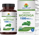 Brieofood Organic Moringa 1500mg, 45 μερίδες, χορτοφαγικά, χωρίς γλουτένη, 90 χορτοφαγικά δισκία