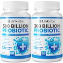Probiotic 300 Billion CFU - 12 Strains with Organic Prebiotics for Digestive & Gut, Immune, Bloating Health - Probiotics for Women and Men - Daily Dairy Free, Shelf Stable - 120 Counts