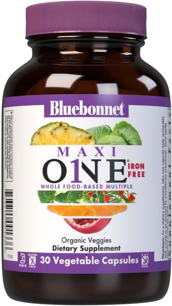 Bluebonnet Nutrition Maxi Ένα ολόκληρο πολλαπλών τροφίμων, Ένζυμα, Ενέργεια, Ζωτικότητα, Γλουτένη, Kosher, Σόγια & Γαλακτοκομικά-Δωρεάν, χορτοφάγοι Φιλικοί, Μη ΓΤΟ, 30 κόμης