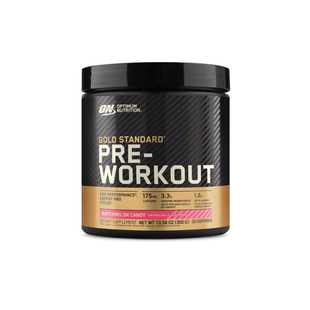 Optimum Nutrition Gold Standard Pre-Wortout, Βιταμίνη D για την υποστήριξη του ανοσοποιητικού, με Creatine, Beta-Alanine, και καφεΐνη για την ενέργεια, Keto Friendly, Cartermelon Candy, 30 σέρβις (Packaging May Vary)