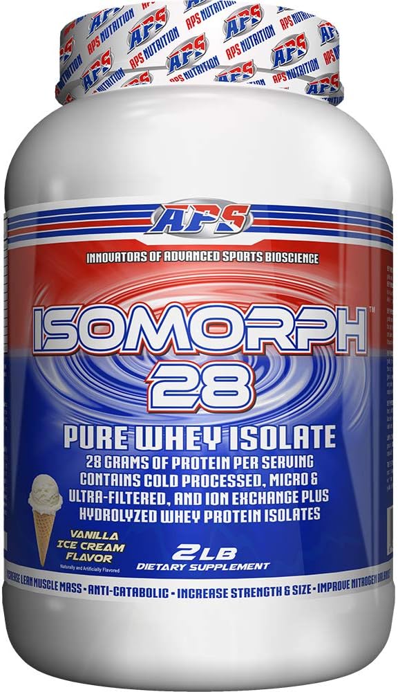 APS Nutrition Isomorph Protein Powder Supplement | Whey Protein Isolate | Ultra- Filtered | 28g Protein | Vanilla Ice Cream, 2 Pound (Pack of 1)