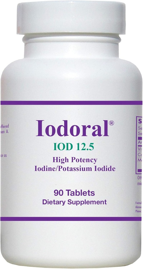 OPTIMOX Iodoral Υψηλή Ιώδιο Ιωδιούχο κάλιο Συμπλήρωμα Υποστήριξης Θυρεοειδούς Θυρεοειδούς