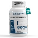 400 mg Γλυκινικό μαγνήσιο Αμιγές 180 Δισκία Μη Ρυθμιζόμενη Υψηλή Απορρόφηση Μη ΓΤΟ Προάγει την Καρδιαγγειακή Υγεία για την ανακούφιση από το στρες, τον ύπνο, την υγεία της καρδιάς, την ευκολία των μυών, την ηρεμία Κεφαλαλγία, τα νεύρα