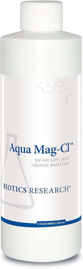 Biotics Research Aqua Mag-ClTM Easy to Take Liquid Formula, 200 mg Μαγνήσιο, Bioδιαθέσιμο, Προάγει την χαλάρωση, την καρδιοαγγειακή υγεία, τη δύναμη των οστών, Βελτιώνει τον ύπνο 8 ρευστές ουγγιά