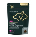 VetriScience Κτηνιατρική δύναμη Υγιεινή κόγχη & Digetion - Pet Digestive Health Supplement for Cats & Dogs - Gut Health & Immune Support - Χαρακτηριστικά Προβιοτικά, Πρεβιοτικά & Μεταβιοτικά - 60 Count
