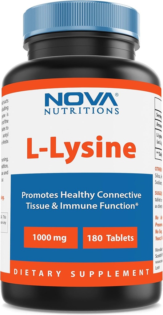 Nova Διατροφές L- Lysine 1000 mg - 180 δισκία