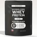 Hydrolyzed Whey Protein Powder - Άγευστο συμπύκνωμα πρωτεΐνης ορού γάλακτος Hydroslate, Plain Protein Powder - Χωρίς γλουτένη, 24g Protein per Service, 1 lb (Pack of 1)