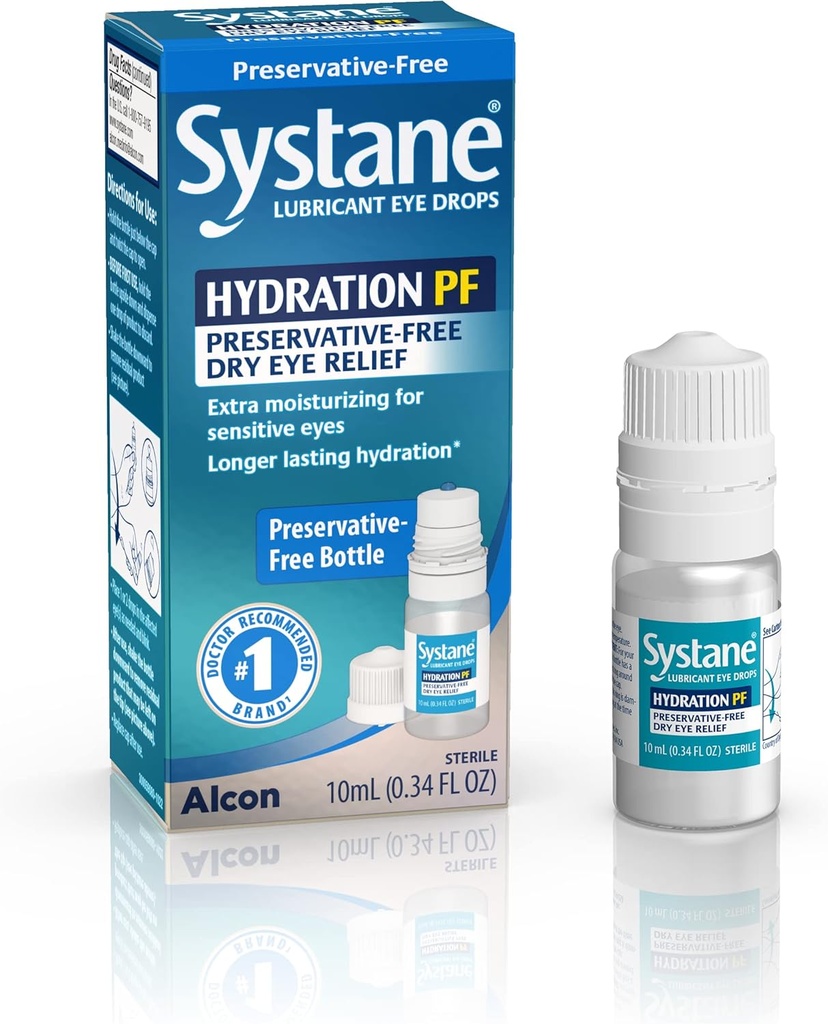 Systane Nighttime 3.5g Λιπαντικό Οφθαλμικό Αίσθημα και Systane Hydration 10ml Λιπαντικές Οφθαλμικές σταγόνες