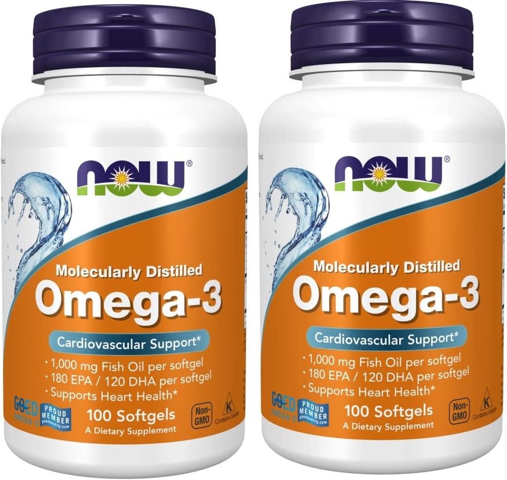Τώρα Ωμέγα-3 2000mg, 100 Count (Pack of 2)