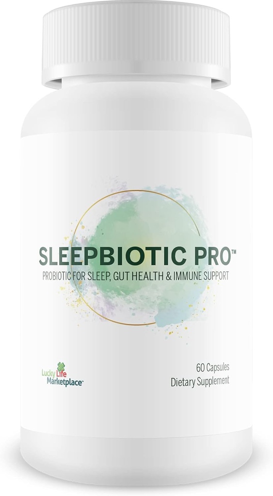 Sleepbiotic Pro - Multi-Strain Probiotic Sleep Support - Aid Gut Health & Immune Support - Promote Relaxation & Sleep Quality with Premium Probiotics - Lactobacillus & Bifidobacterium - 40 Billion CFU