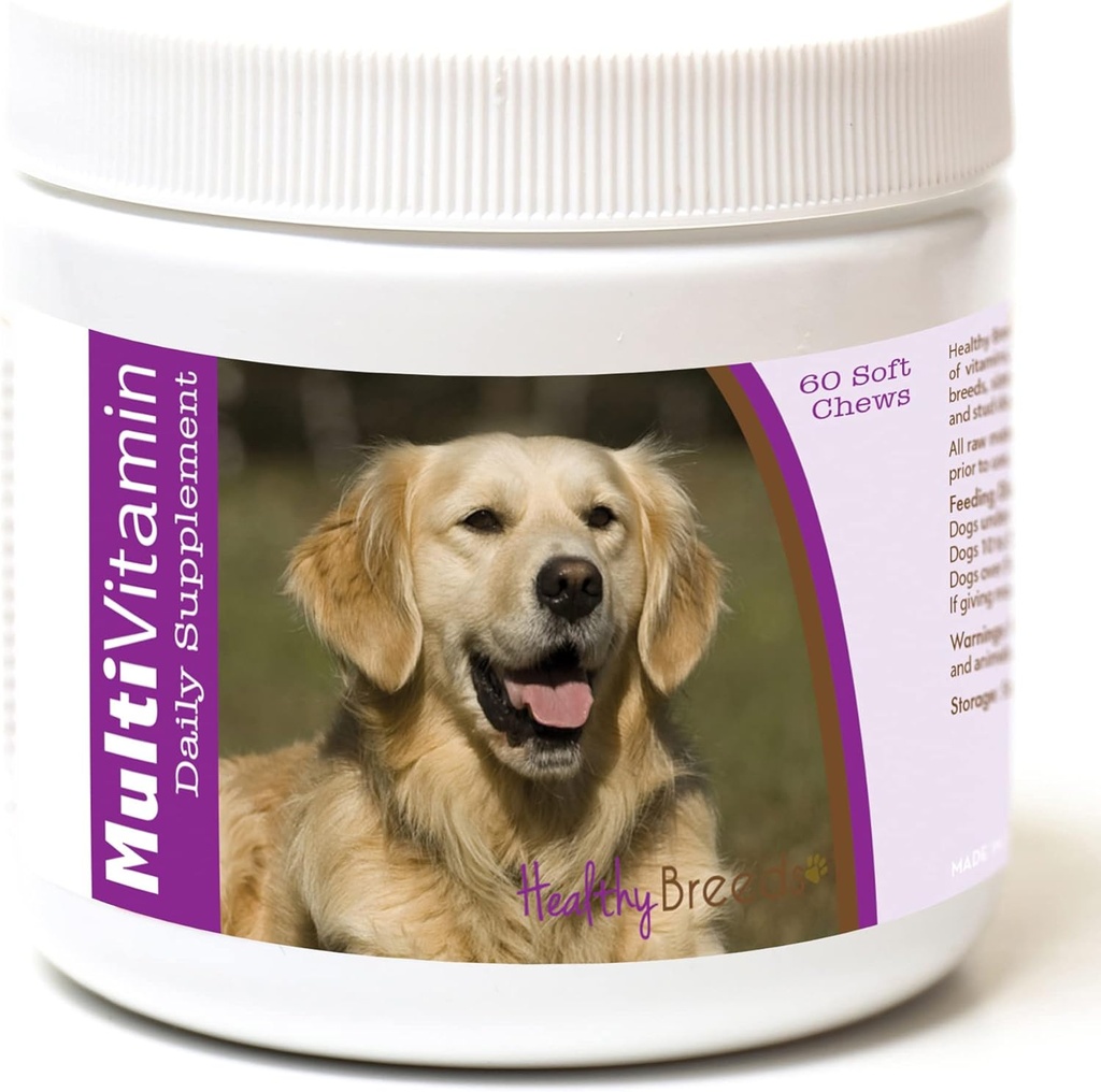Υγιείς Φυλή Golden Retriever Multi-Vitamin μαλακά μάσημα 60 μέτρα