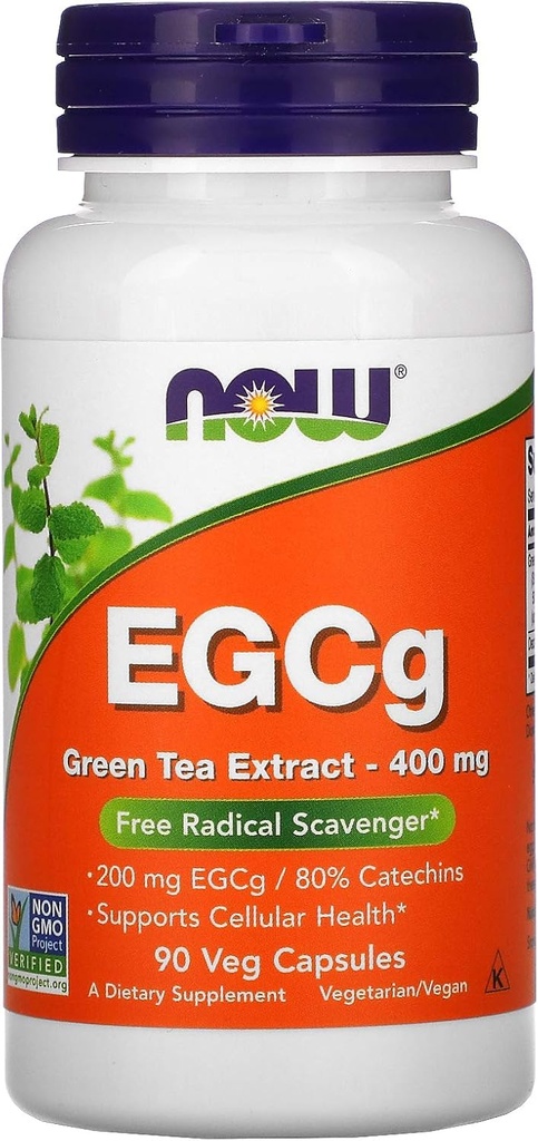 Τώρα τρόφιμα EGCG 400mg πράσινο τσάι, 90 CT