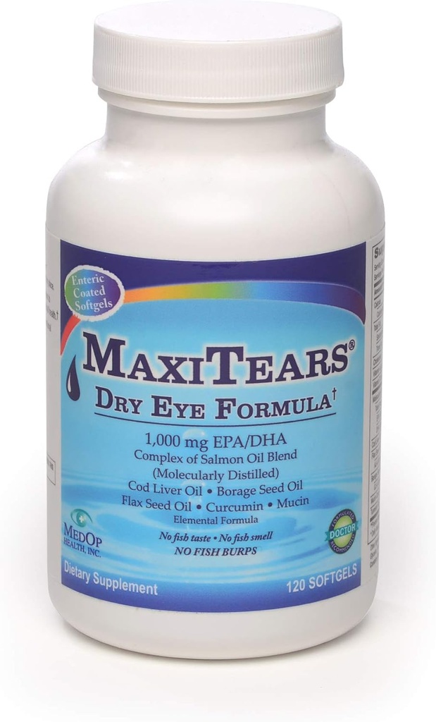 MedOp MaxiTears® Dry Eye Formula 120 softgels, 1botle