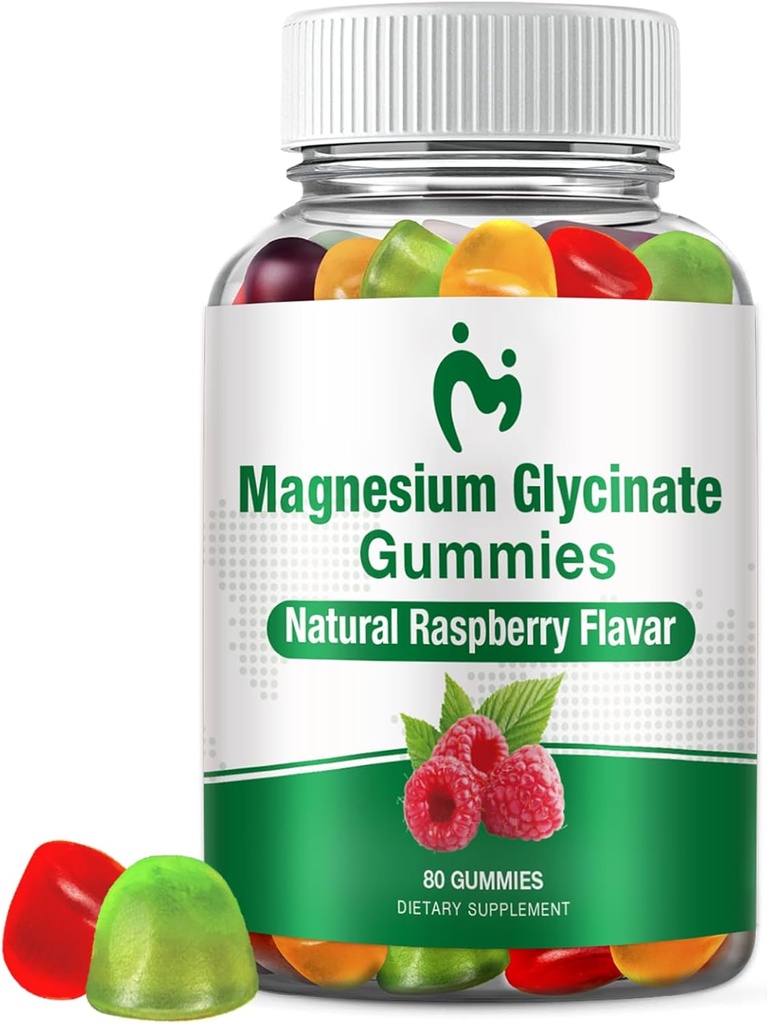 Μαγνήσιο Γλυκινικό Gummys για ενήλικες & παιδιά, 1 Πακέτο Ηρεμία Μαγνήσιο Gummies για τον ύπνο, Μαγνήσιο Μη μασώμενα 400mg, Άγχος & ανακούφιση των μυών, Μαγνήσιο Κάλιο συμπλήρωμα