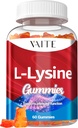 L-Lysine 1000mg Gummies - Υποστηρίζει το δέρμα, Lip, Vegan, Χωρίς γλουτένη, Βιταμίνες για ενήλικες Υγεία ιστού & ανοσοποιητικό σύστημα, Μασώμενα, Amino Acid Vitamin Συμπλήρωμα & Complex Συμπληρώματα, Μη ΓΤΟ