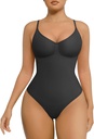 FeelinGirl Shapewear Bodysuit for Women Tummy Control Seamless Sculpting Snatched Waist Body Suit Body Shaper Thong