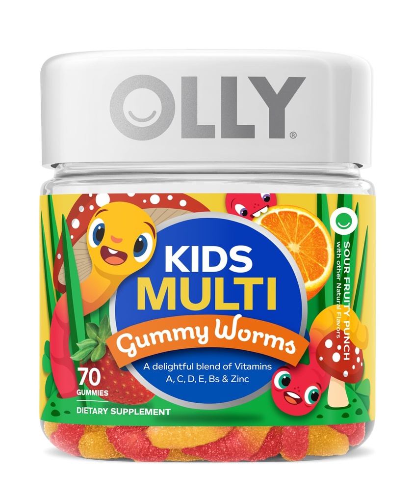 OLLY παιδιά ύπνου & πολυβιταμίνη Gummy, μελατονίνη & βιταμίνες A-E, Bs, ψευδάργυρος, 50 Count Sleep και 70 Count Multivitamin