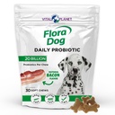 Vital Planet - Flora Dog Probiotics, Chews Dog Συμπλήρωμα με 20 Billion Cultures και 11 Strains, ανοσοποιητική και πειθητική υποστήριξη Chewable Probiotics for Dogs, 30 Φυσικό μπέικον Γεύση μαλακά μάσημα