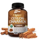 NutriFlair Βιολογικό Ceylon Cinnamon συμπλήρωμα 1200mg, 120 κάψουλες - USDA Certified - Μη ΓΤΟ, Χωρίς γλουτένη σκόνη, αντιοξειδωτικά χάπια