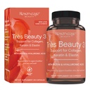 Reservage Nutrition - Tres Beauty 3 - Συμπλήρωμα για την ανάπτυξη των μαλλιών, φροντίδα του δέρματος & φροντίδα των νυχιών - συμπλήρωμα κολλαγόνου με κερατίνη & βιοτίνη - Χωρίς γλουτένη - 90 κάψουλες (30 σερβίτσια)