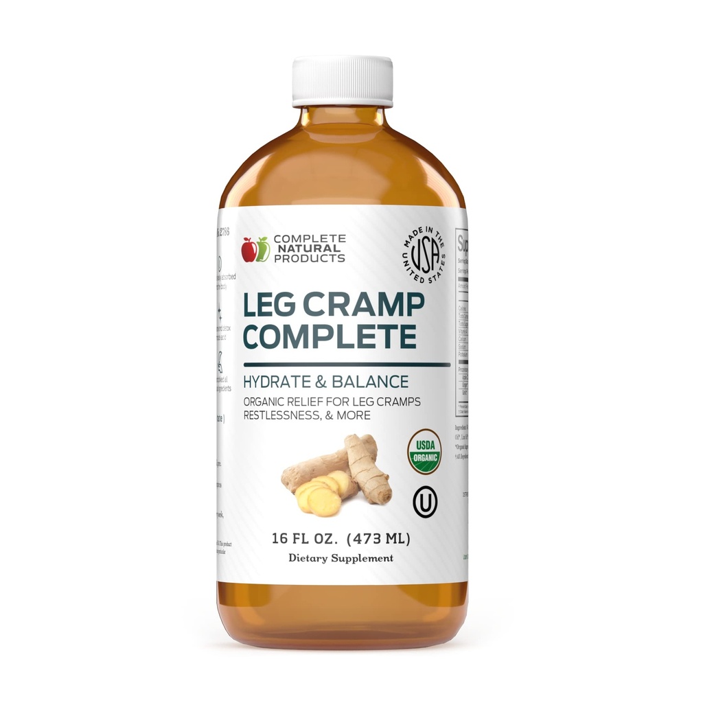Leg Cramp Complete 16oz - Φυσικό υγρό οργανικό Amish μυών, πόδι & πόδι Cramp Remedy Relief, βιταμίνη, & Συμπλήρωμα