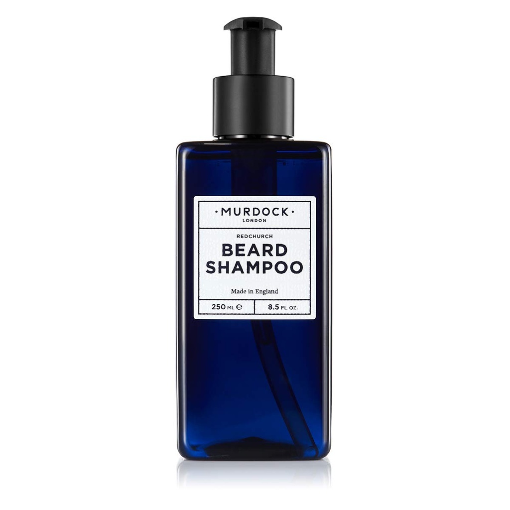 Murdock London Beard Shampoo for Men – Sulphate-Free, pH-Balanced Natural Beard Wash for Softening, Beard-Druff Prevention & Skin Comfort – Barber-Approved, Natural Oils for Hydration (8,5 fl. oz.)
