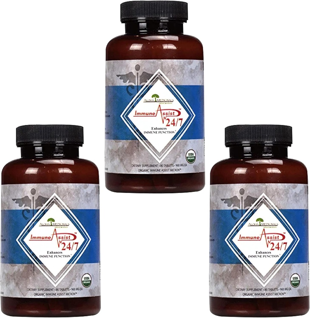 Aloha Medicals – Ανοσοποιητικό Βοηθητικό 24 ώρες το 24ωρο, Βιολογικό Συμπλήρωμα Μανιταριών, Συμπλήρωμα Ανοσολογικής Υποστήριξης, 90 Δισκία Κάθε συσκευασία των 3
