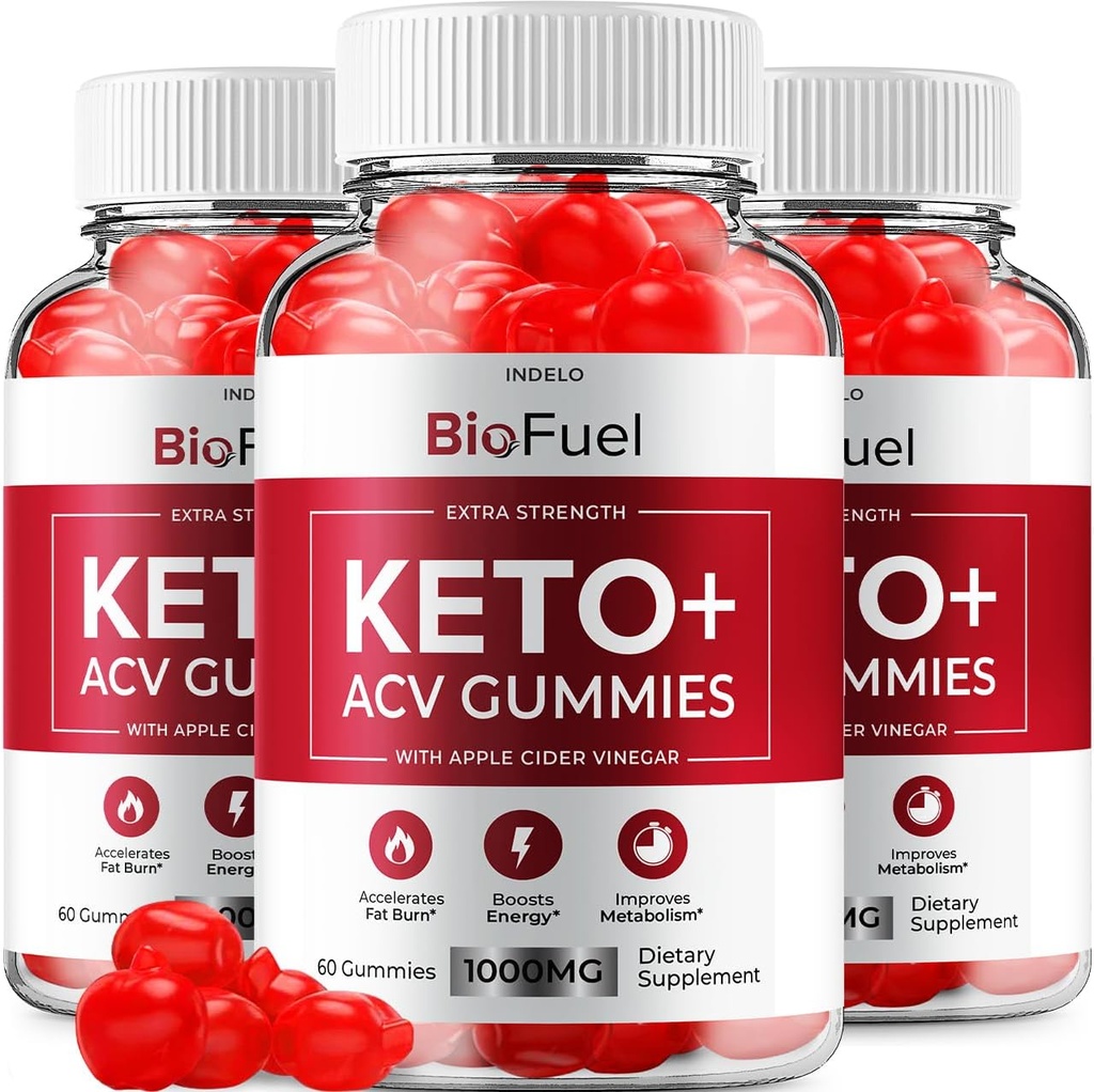 (3 Pack) Bio Fuel Keto ACV Gummies - Advanced Formula BioFuel Keto Plus ACV Gummies Apple Cider Vinegar Bio Fuel ACV, Weight Management Gummies Dietary Supplement Κριτικές Άνδρες (180 Gummies)