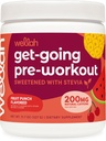 Wellah Get-Going Pre-Workout Drink Mix (Fruit Punch Flavored, 30 Servings)