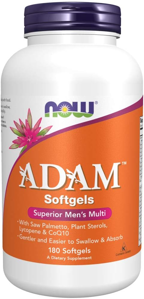 NOW Foods AdamTM Ανδρική Πολλαπλή Βιταμίνη -Softgels,180 Count (Pack of 1)